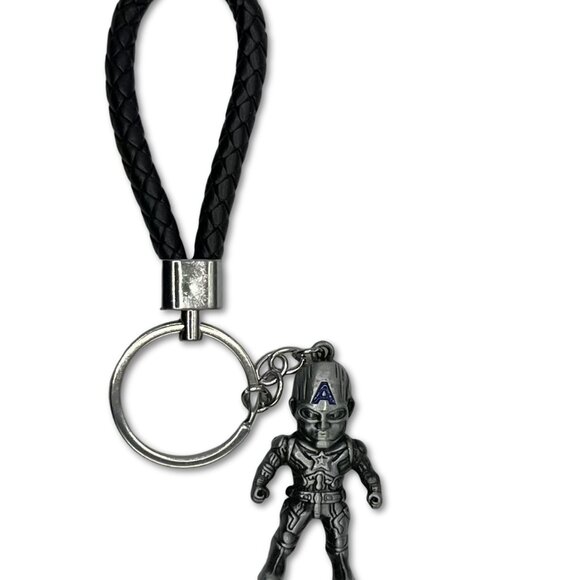 Marvel Captain America Keychain with Shield and Character Charm - Picture 3 of 4